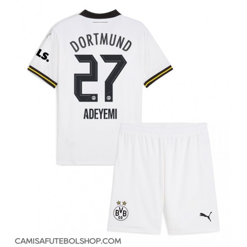 Camisa de time de futebol Borussia Dortmund Karim Adeyemi #27 Replicas 3º Equipamento Infantil 2024-25 Manga Curta (+ Calças curtas)